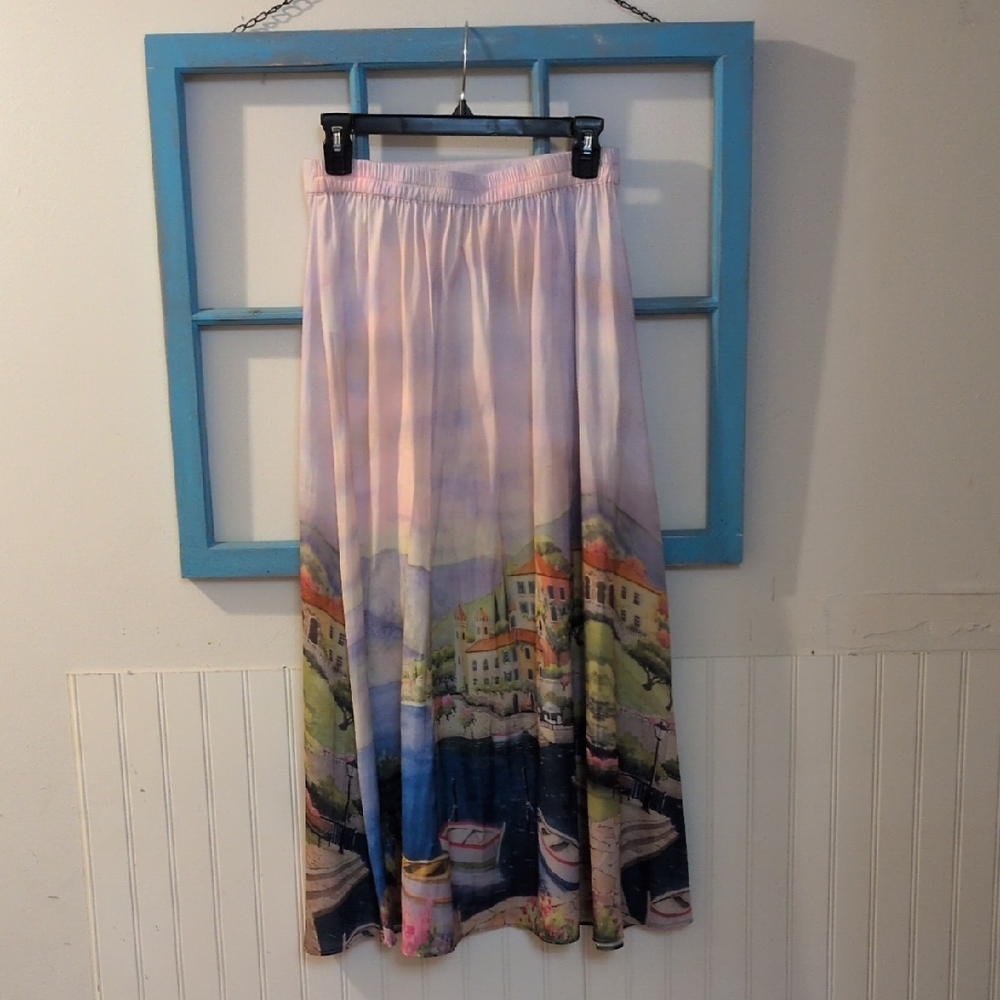 Rachel Zoe Scenic Pastel Maxi Skirt - Picture 2 of 3